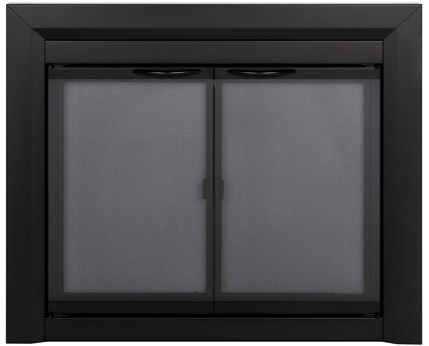Pleasant Hearth Carlisle fireplace glass door, Medium, Black
