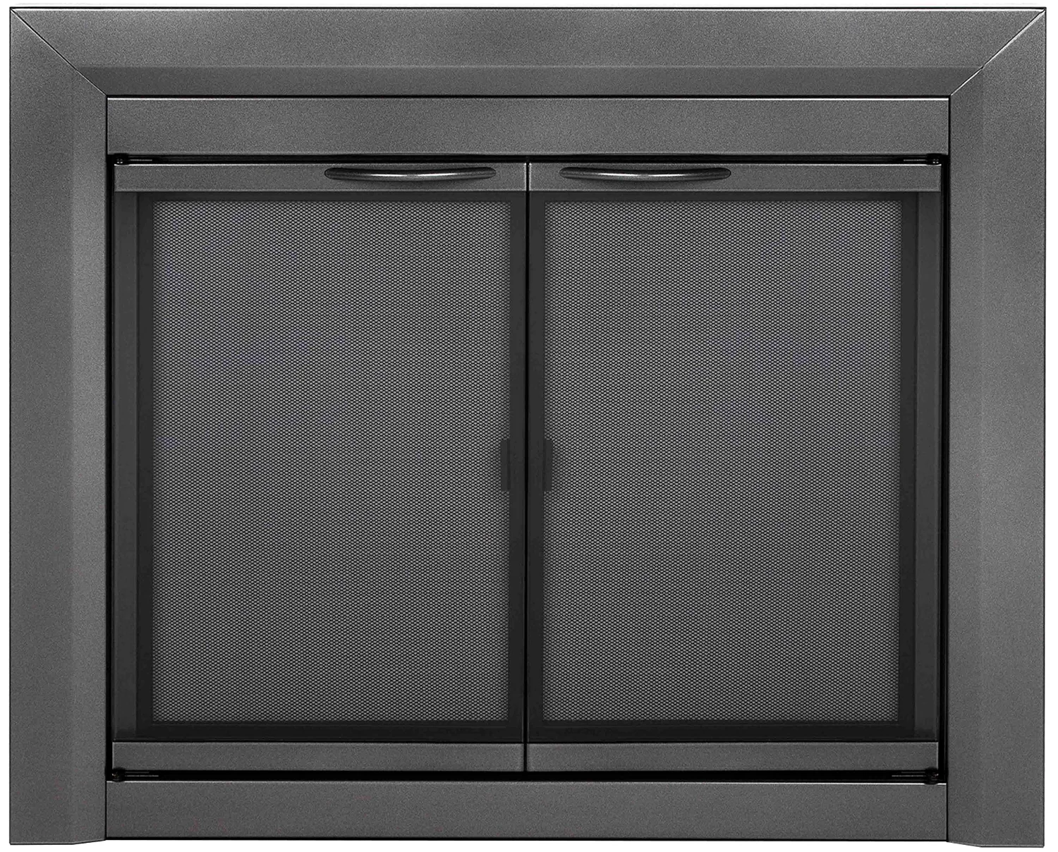 Pleasant Hearth Carlisle fireplace glass door, Medium, Gunmetal