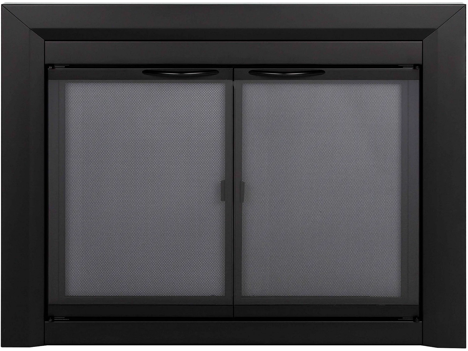 Pleasant Hearth Carlisle fireplace glass door, Large, Black