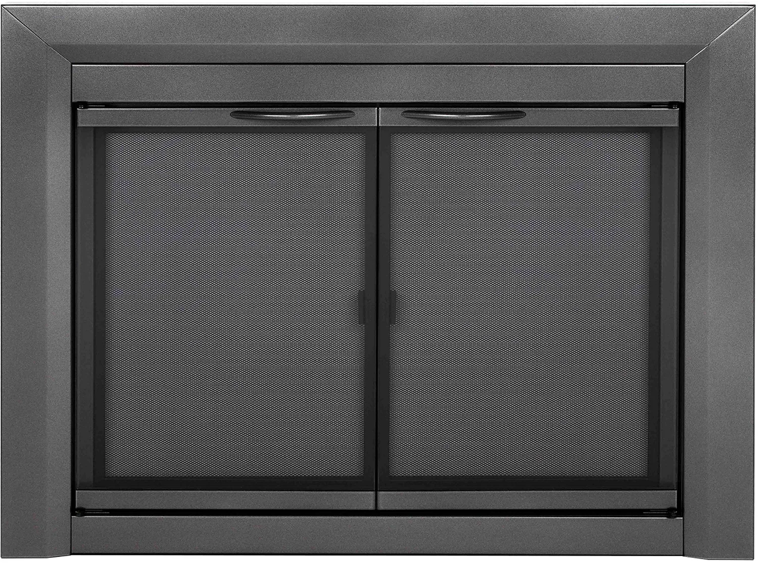 Pleasant Hearth Carlisle fireplace glass door, Large, Gunmetal