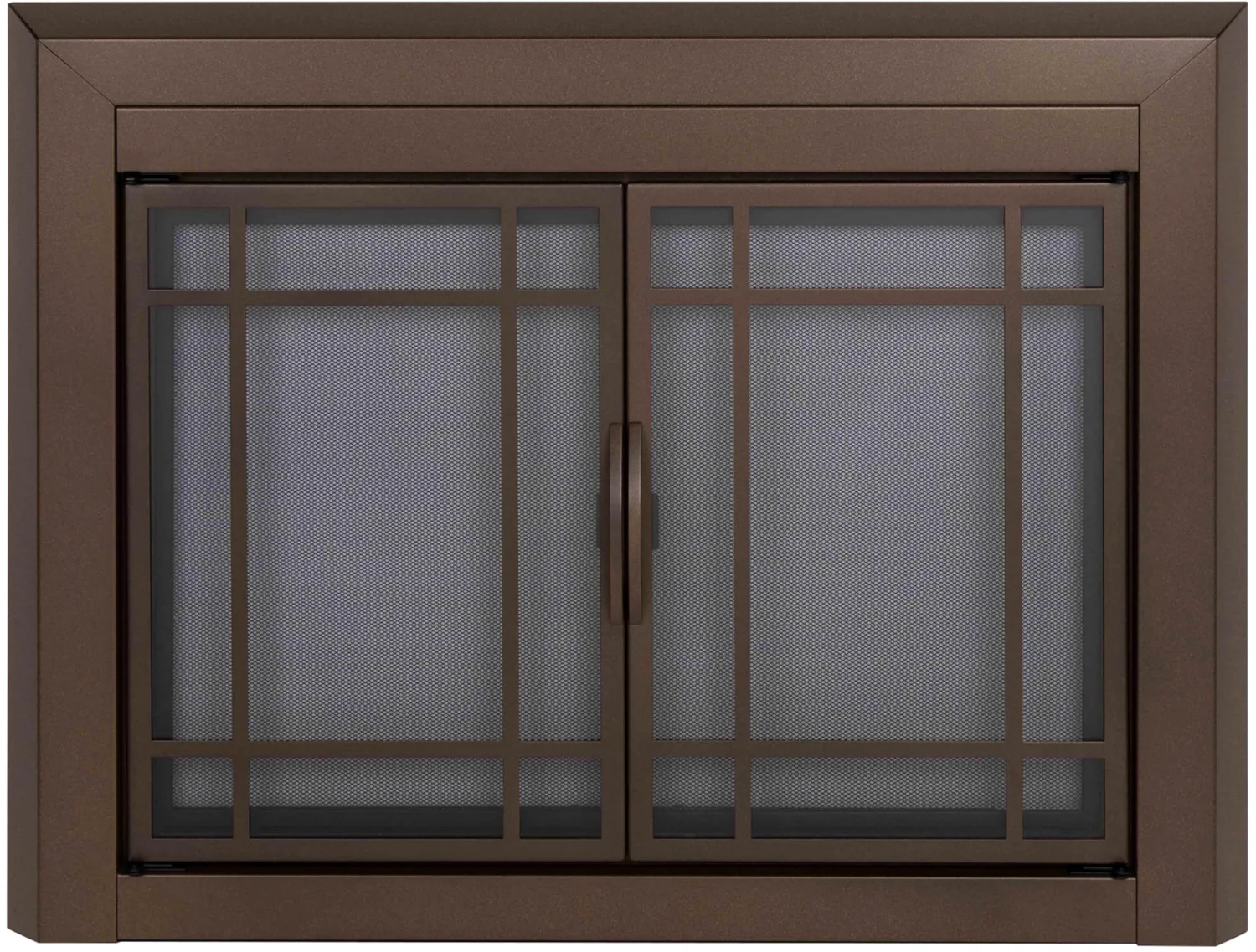 Pleasant Hearth Easton fireplace glass door, Small, Burnished bronze