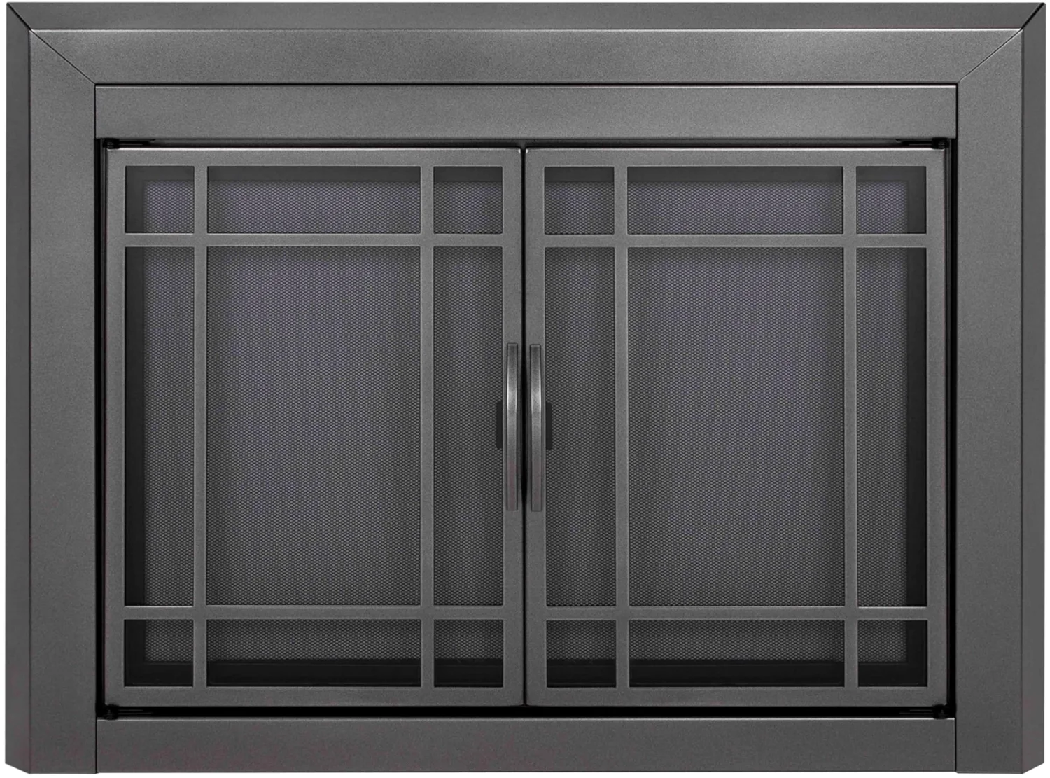Pleasant Hearth Easton fireplace glass door, Medium, Gunmetal