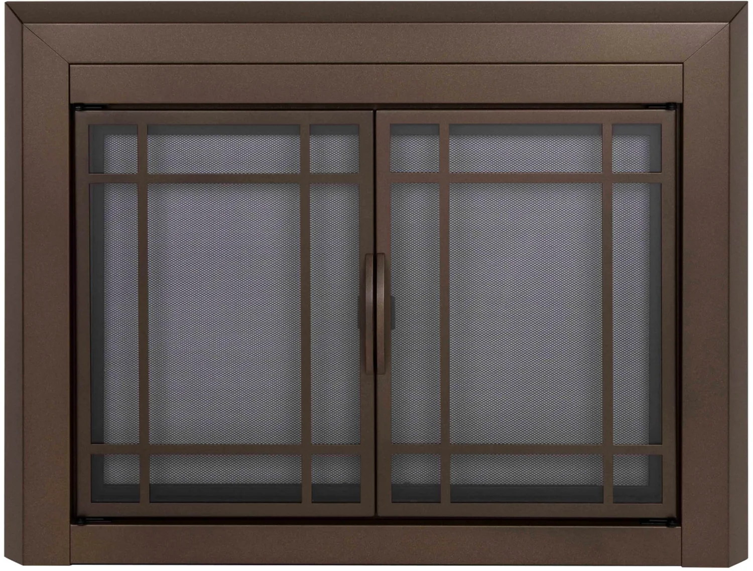Pleasant Hearth Easton fireplace glass door, Medium, Burnished bronze