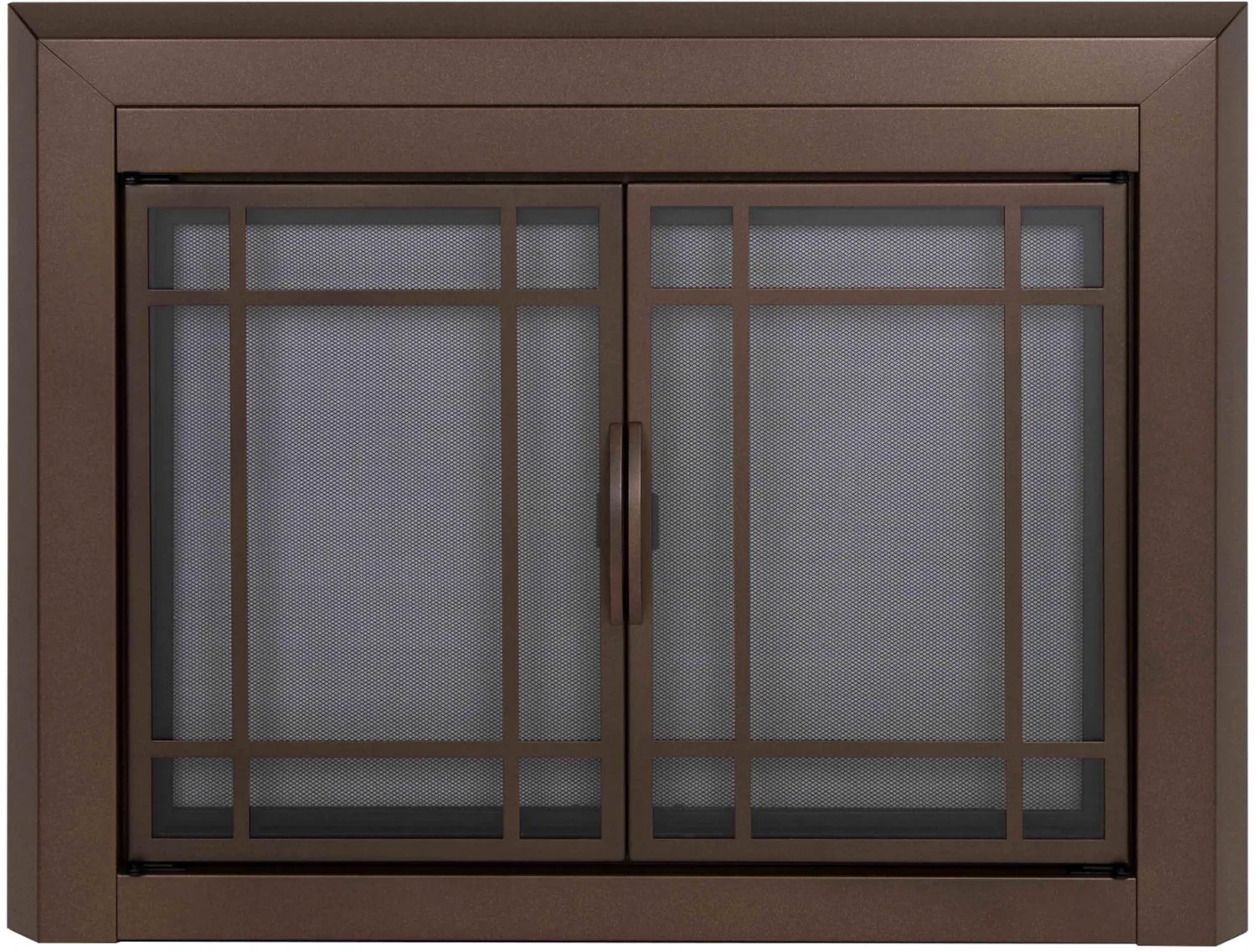 Pleasant Hearth Easton fireplace glass door, Large, Burnished bronze