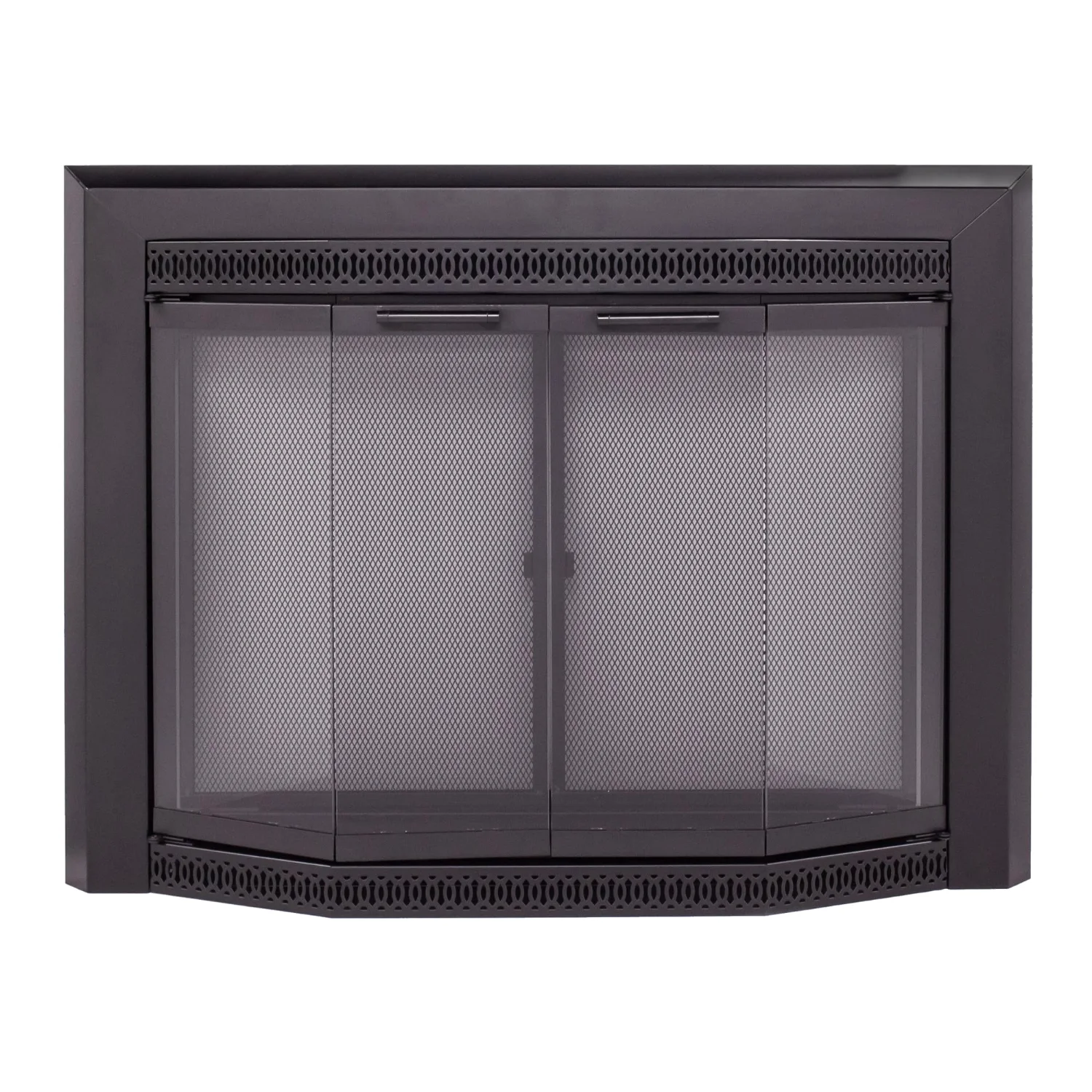 Pleasant Hearth Gavin fireplace glass door, Medium, Black