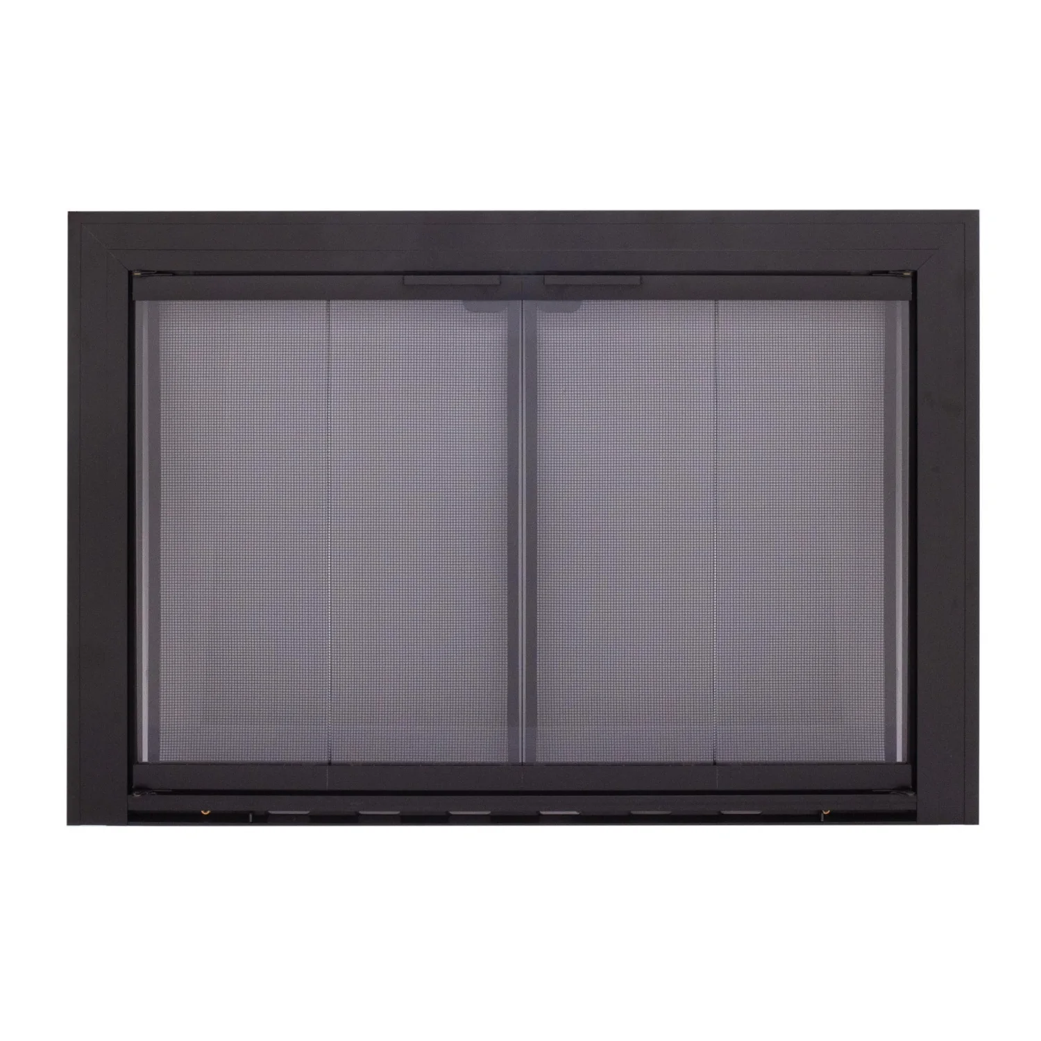 Pleasant Hearth Linear Aluminum fireplace glass door
