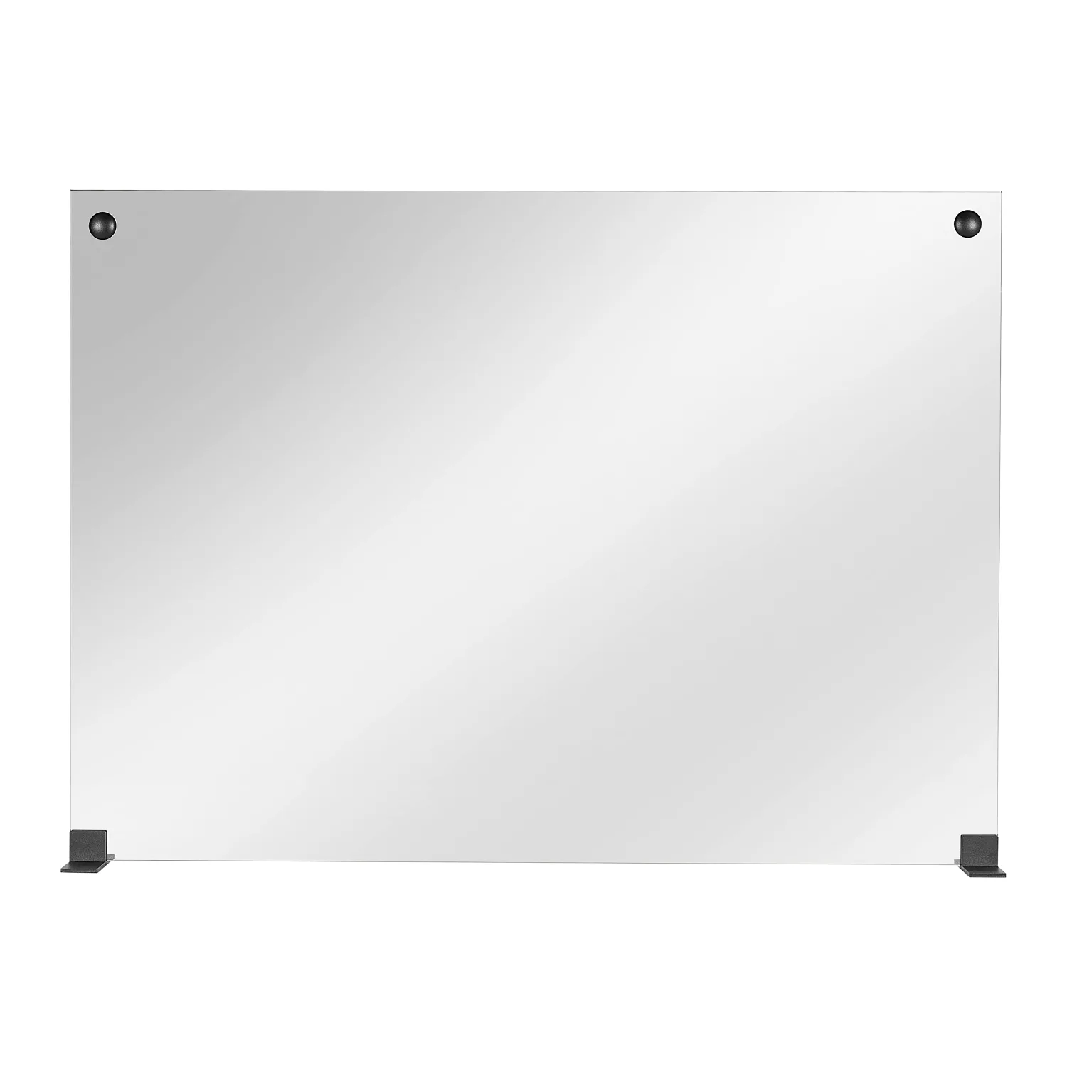 Pleasant Hearth Freestanding glass fireplace screen