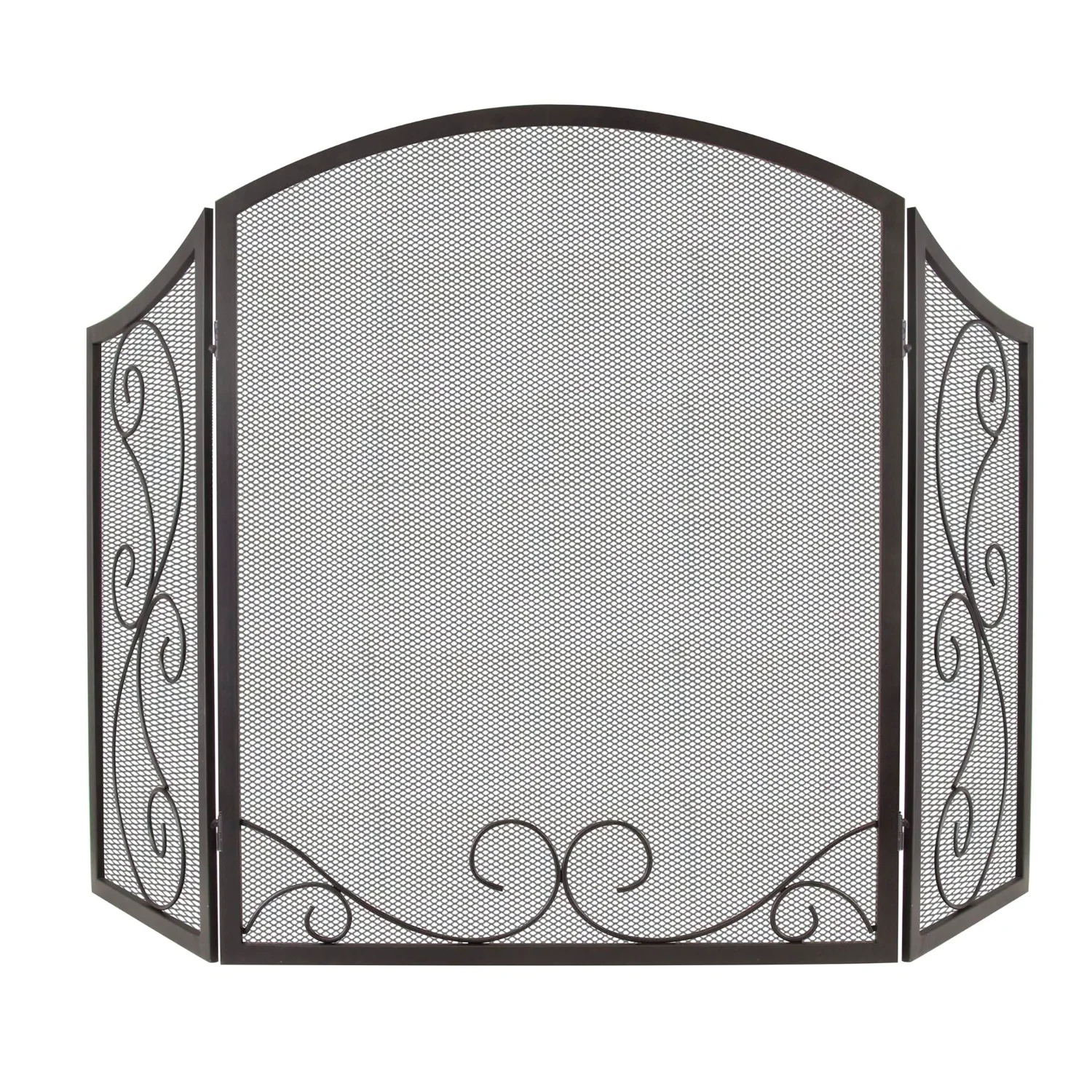 Pleasant Hearth Iris Scroll fireplace screen