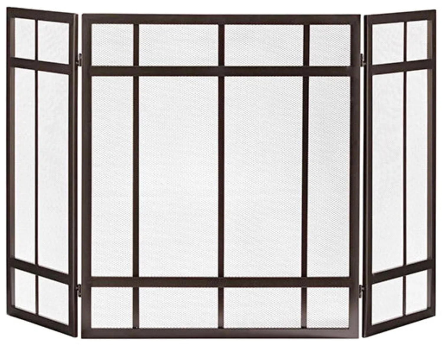 Pleasant Hearth Mission Style 3-panel fireplace screen
