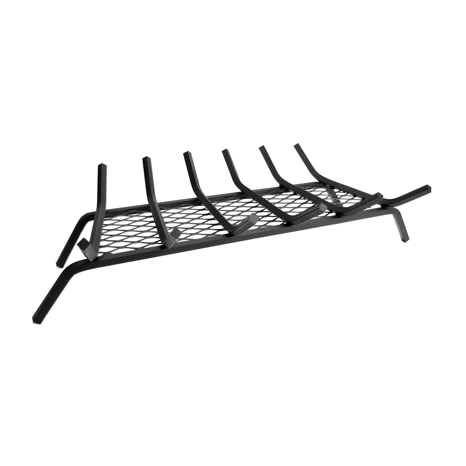 Pleasant Hearth 1/2-inch steel grate with ember retainer, 30 in, Black
