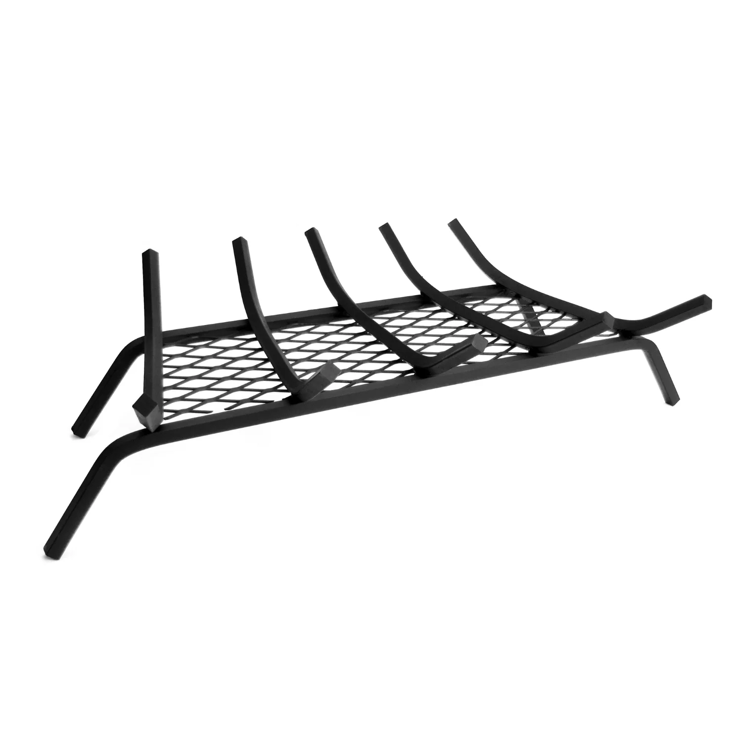 Pleasant Hearth 1/2-inch steel grate with ember retainer, 27 in, Black