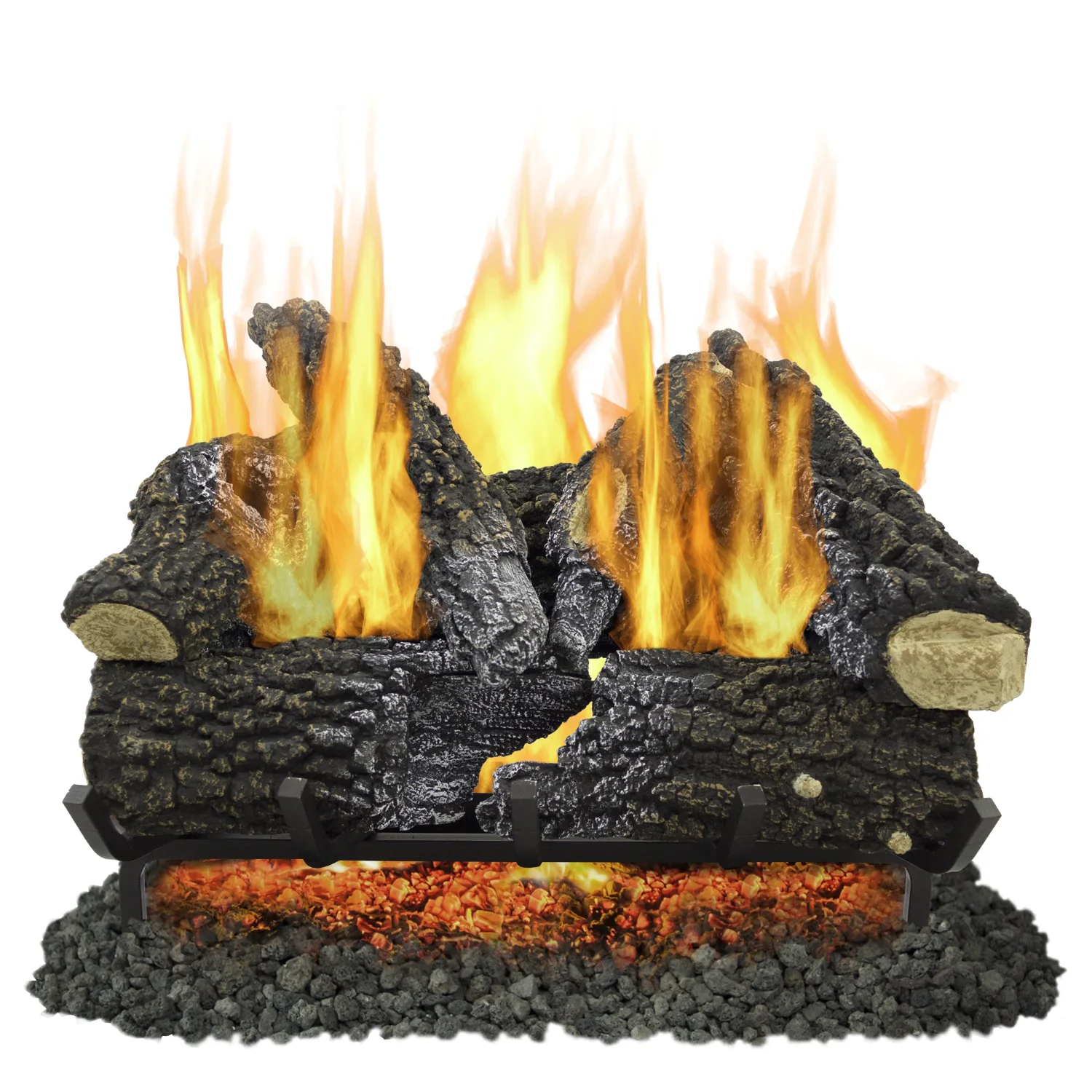Pleasant Hearth Arlington Ash 24-inch vented gas log set