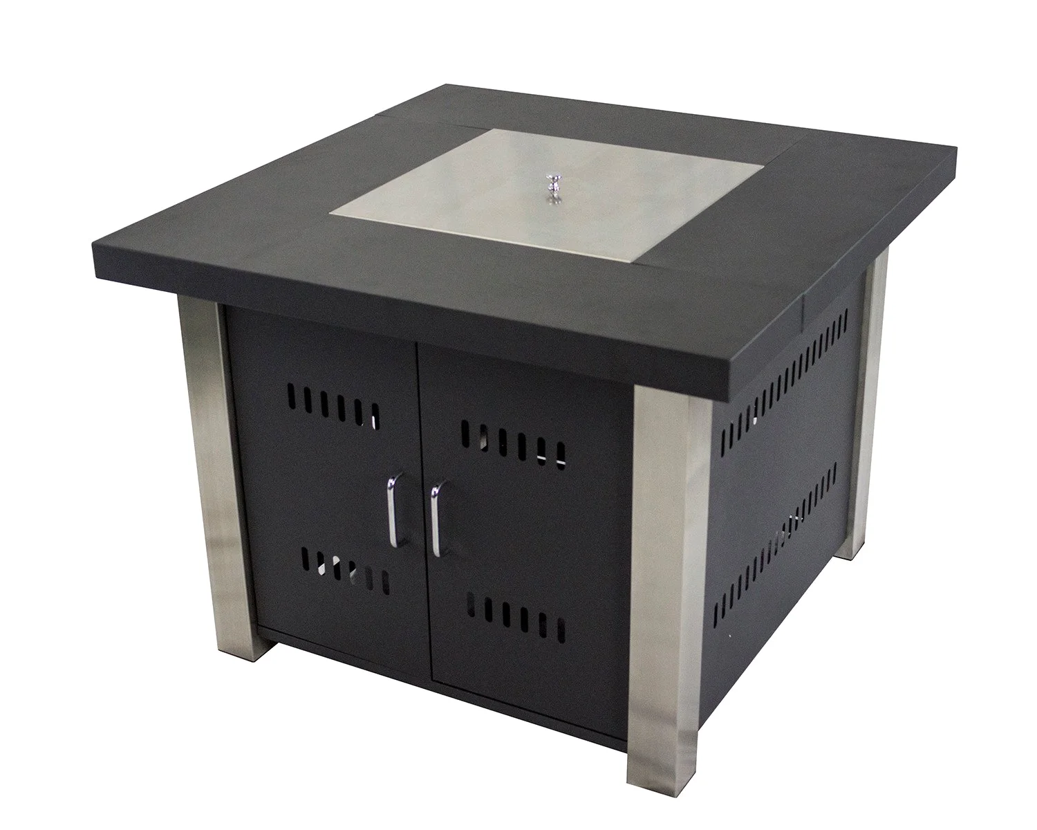 Pleasant Hearth Montreal square gas fire pit table