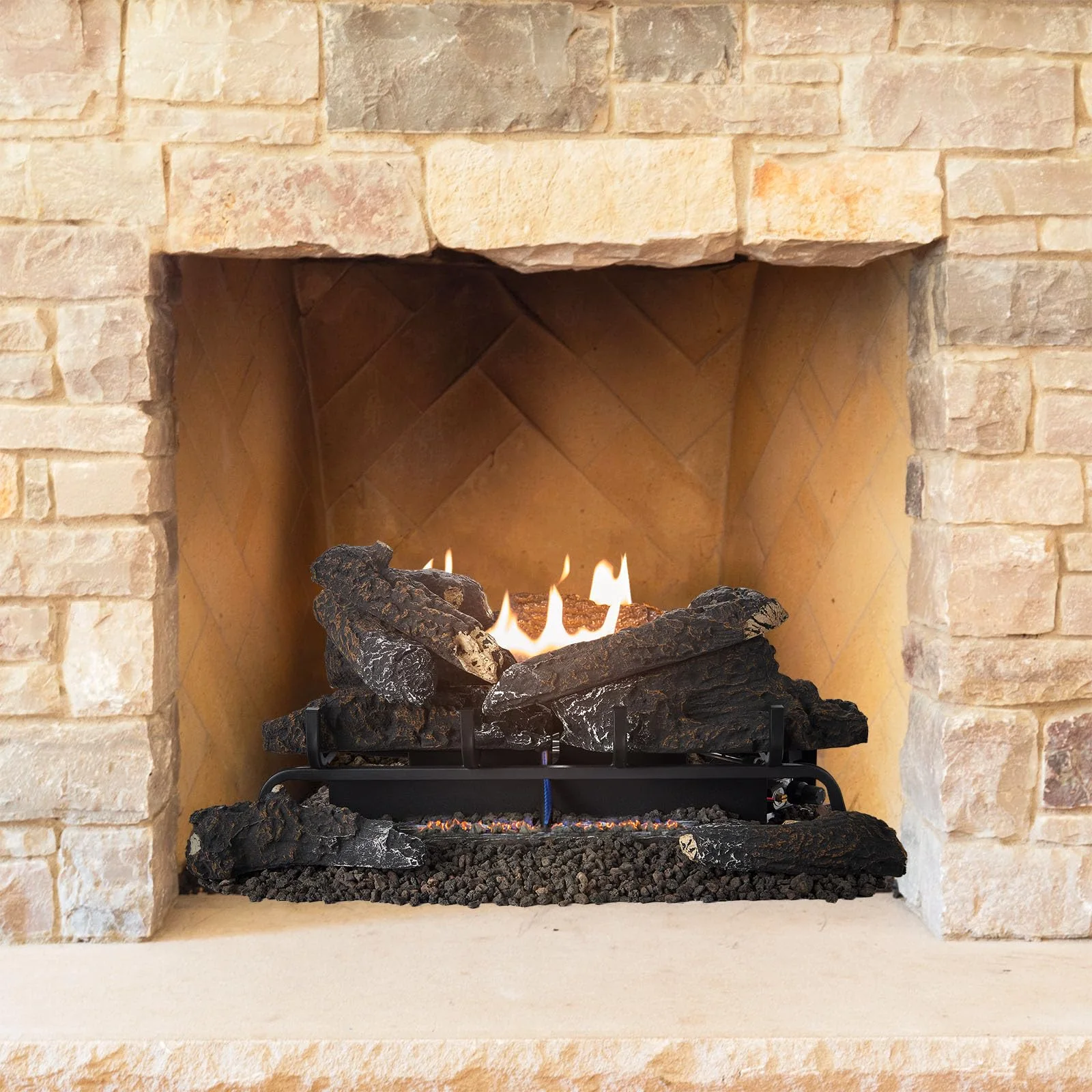 Valley Oak 24-inch vent-free gas log set