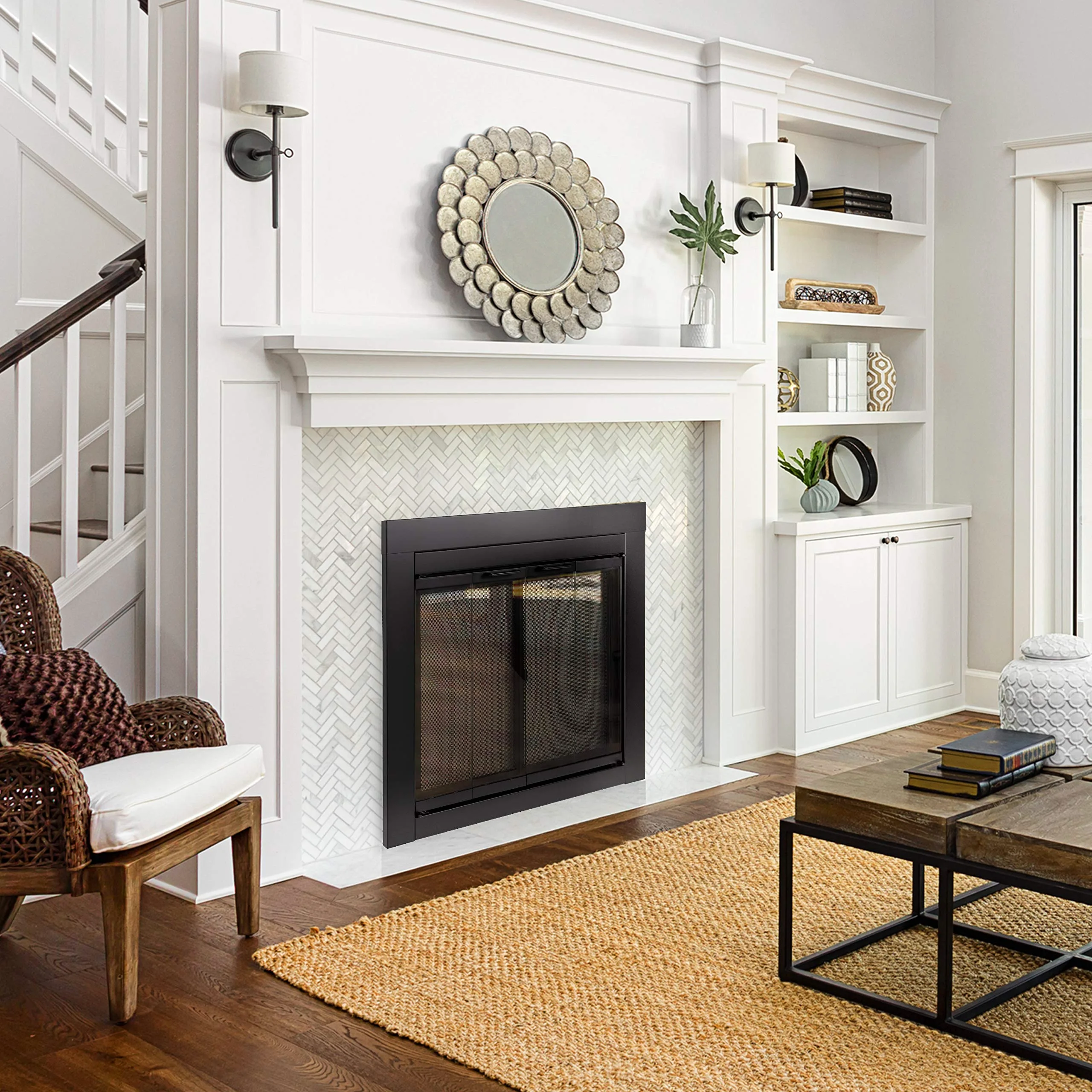 Pleasant Hearth medium fireplace doors