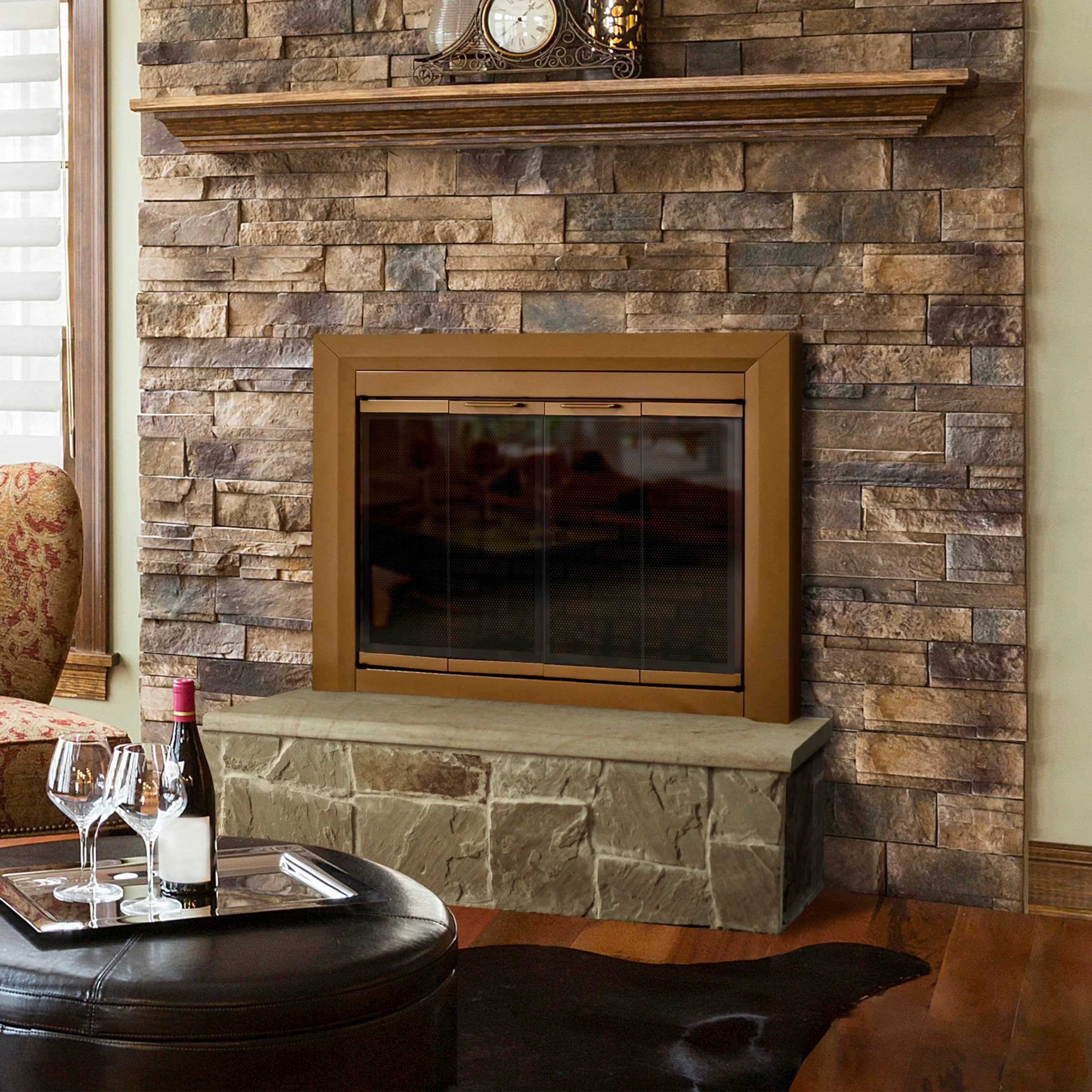 How to measure a fireplace for glass doors