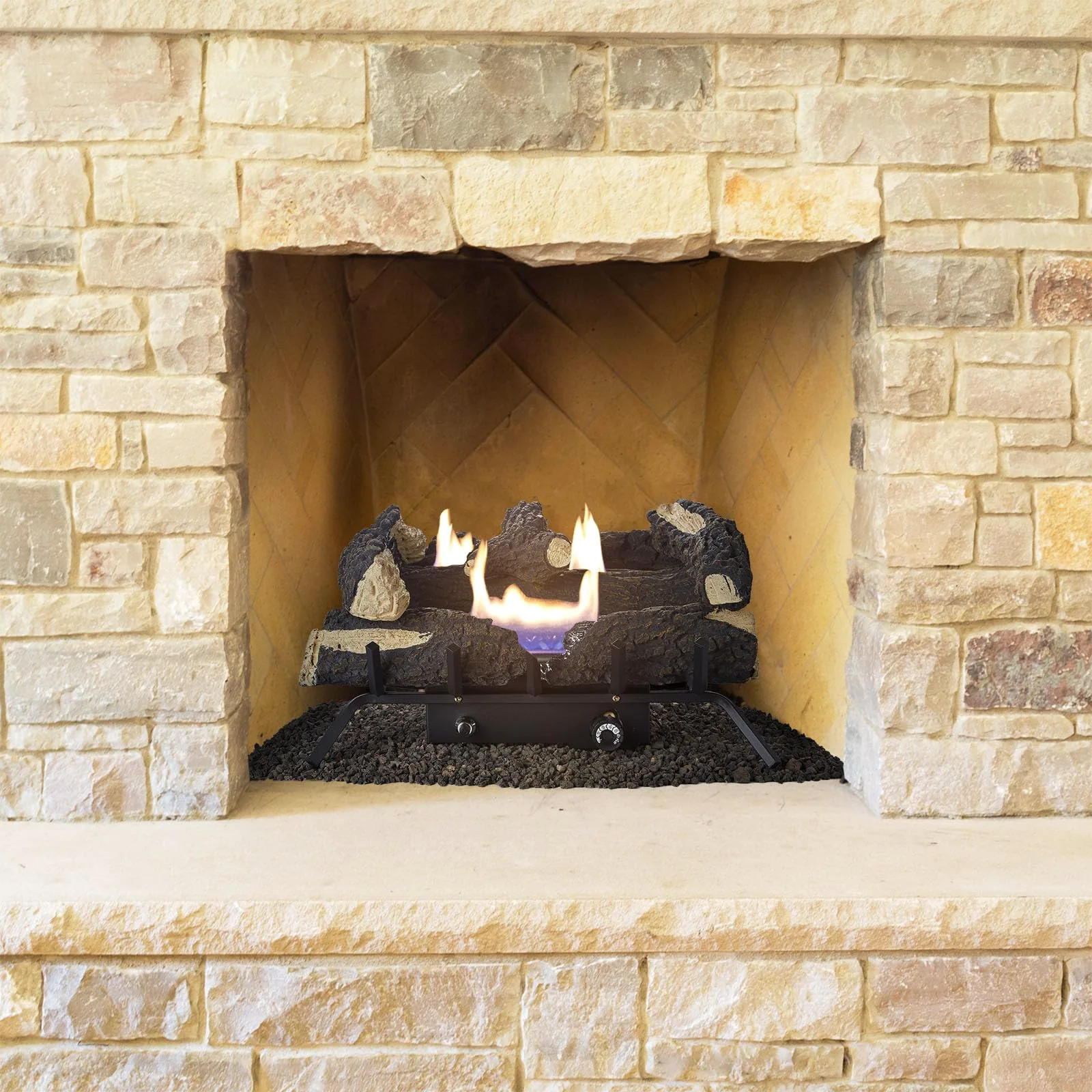 Pleasant Hearth vent-free gas logs